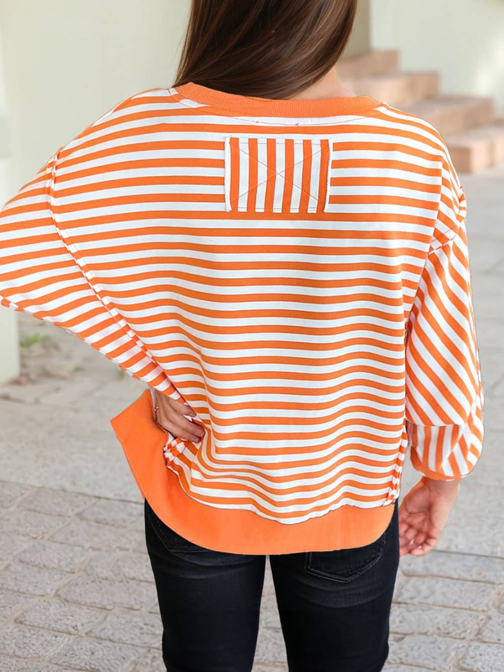Stripe Long Sleeve Top