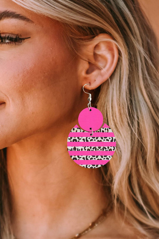 Rose Leopard Earrings