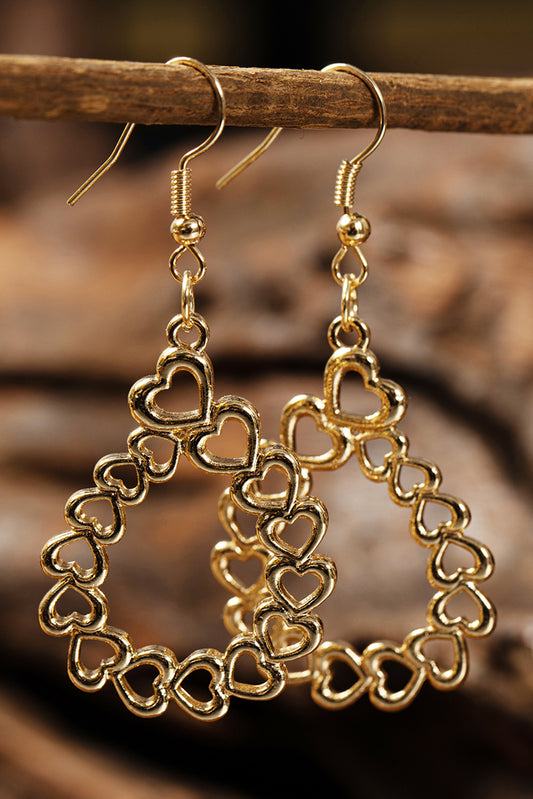 Gold Heart Earrings