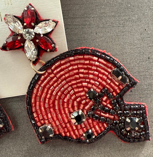 Football Helmet Earring