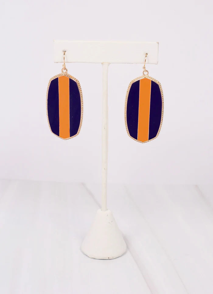 Striped Drop Earring