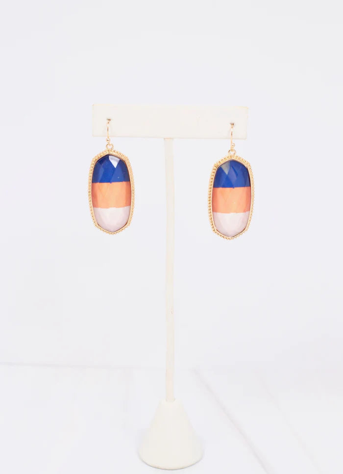 Downfield Striped Earring