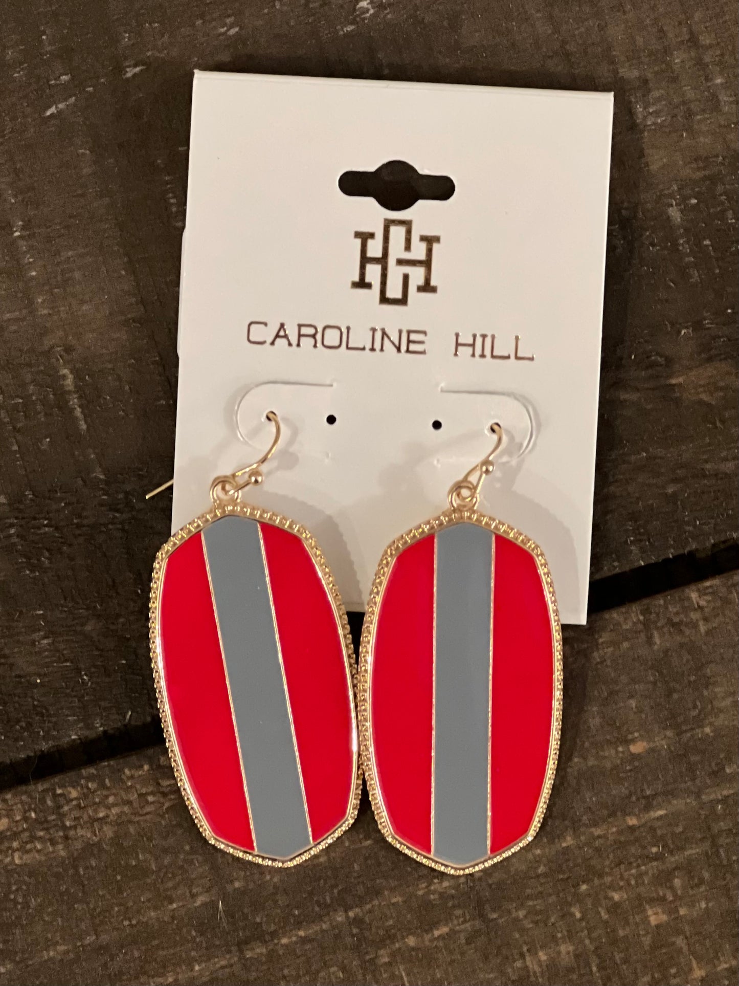 Striped Drop Earring