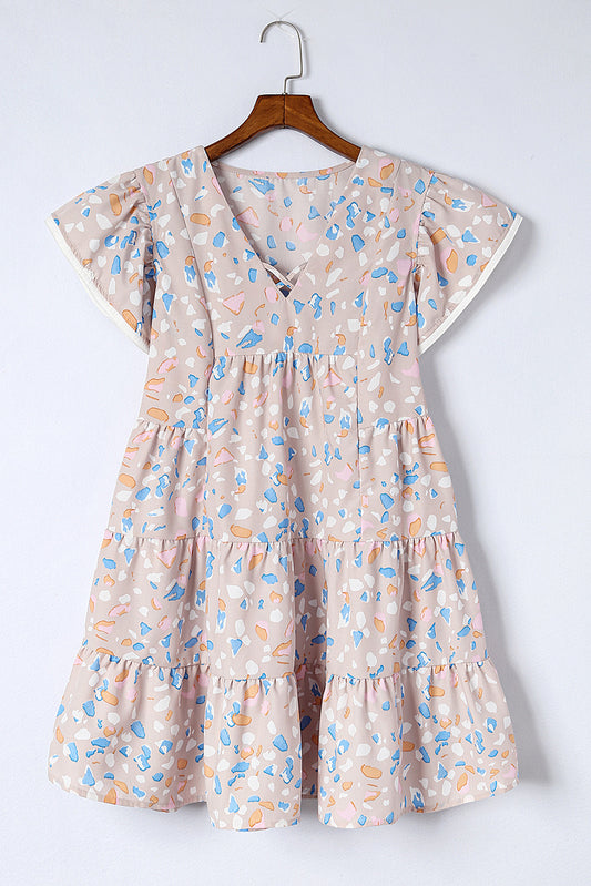 Criss Cross V Neck Dress