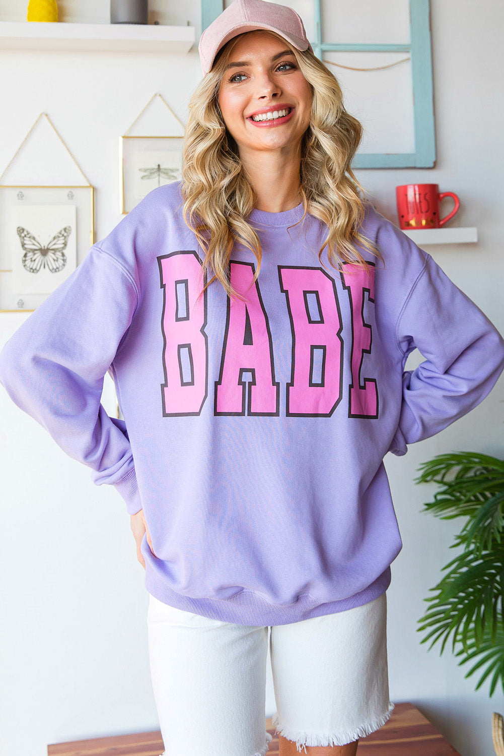 BABE Letter Sweatshirt