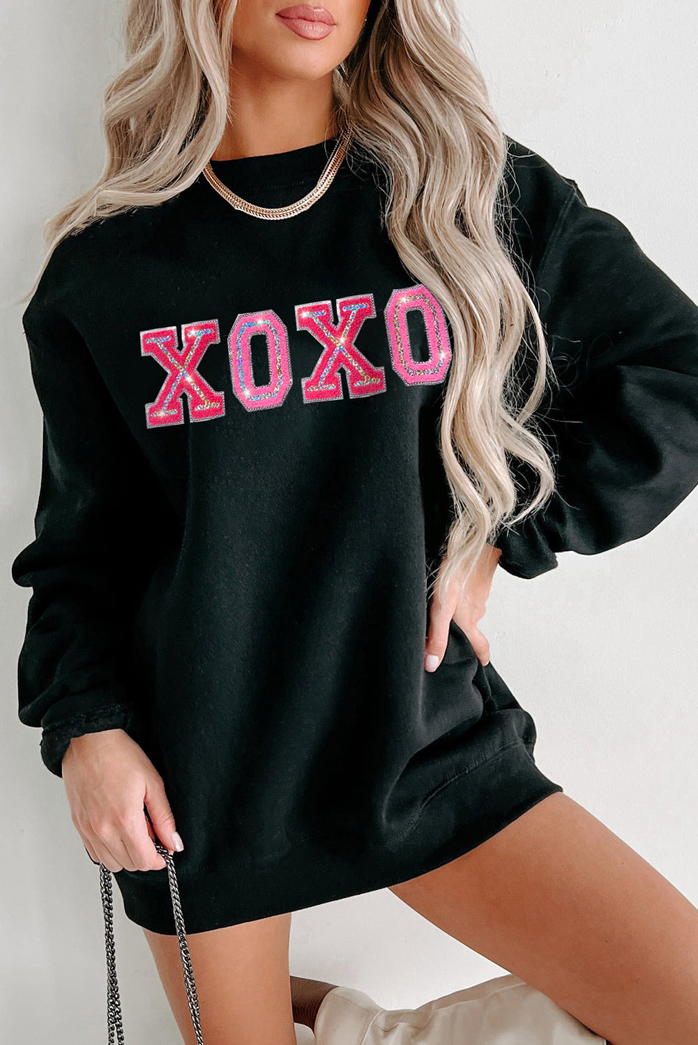 Black XOXO Sweatshirt