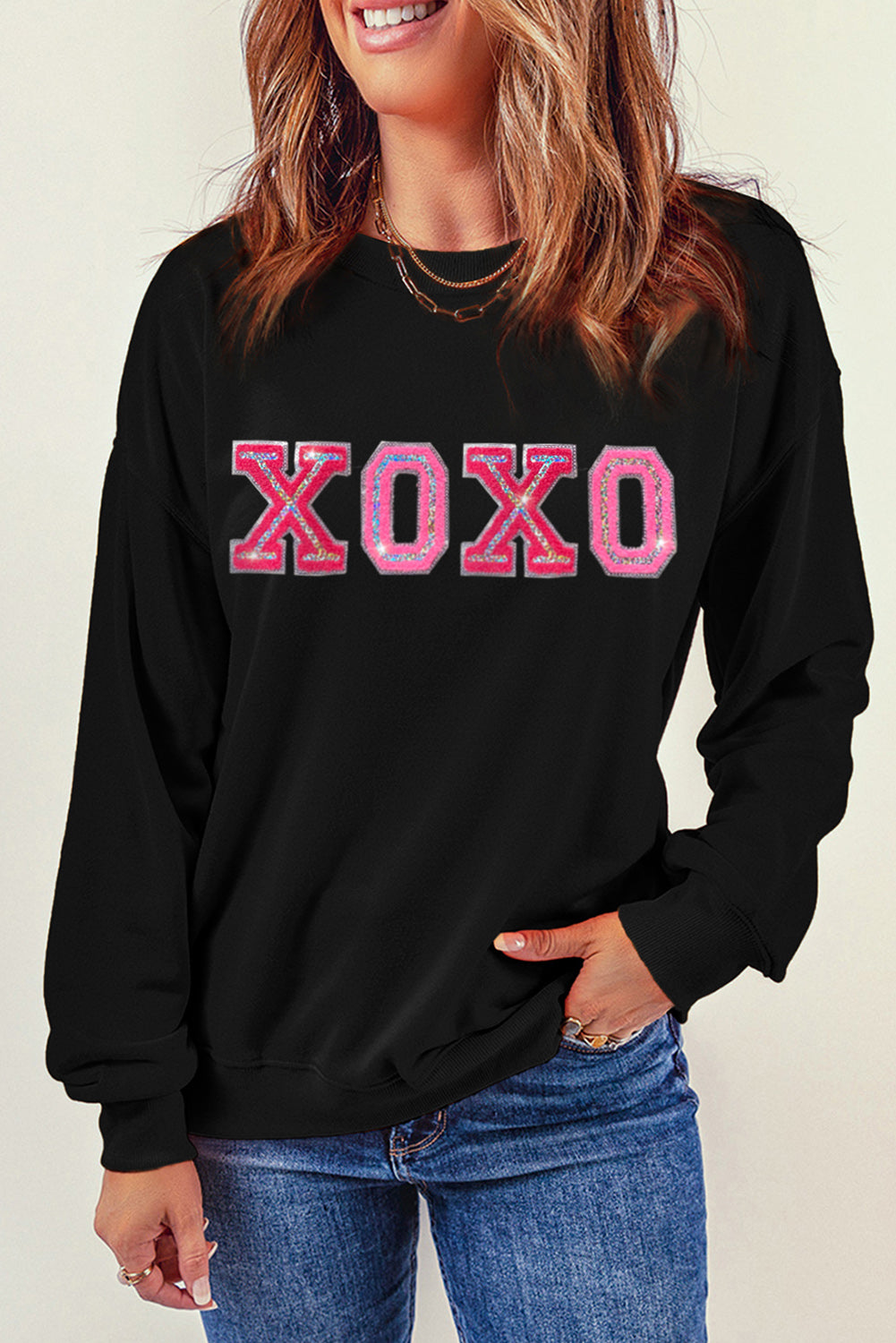 Black XOXO Sweatshirt