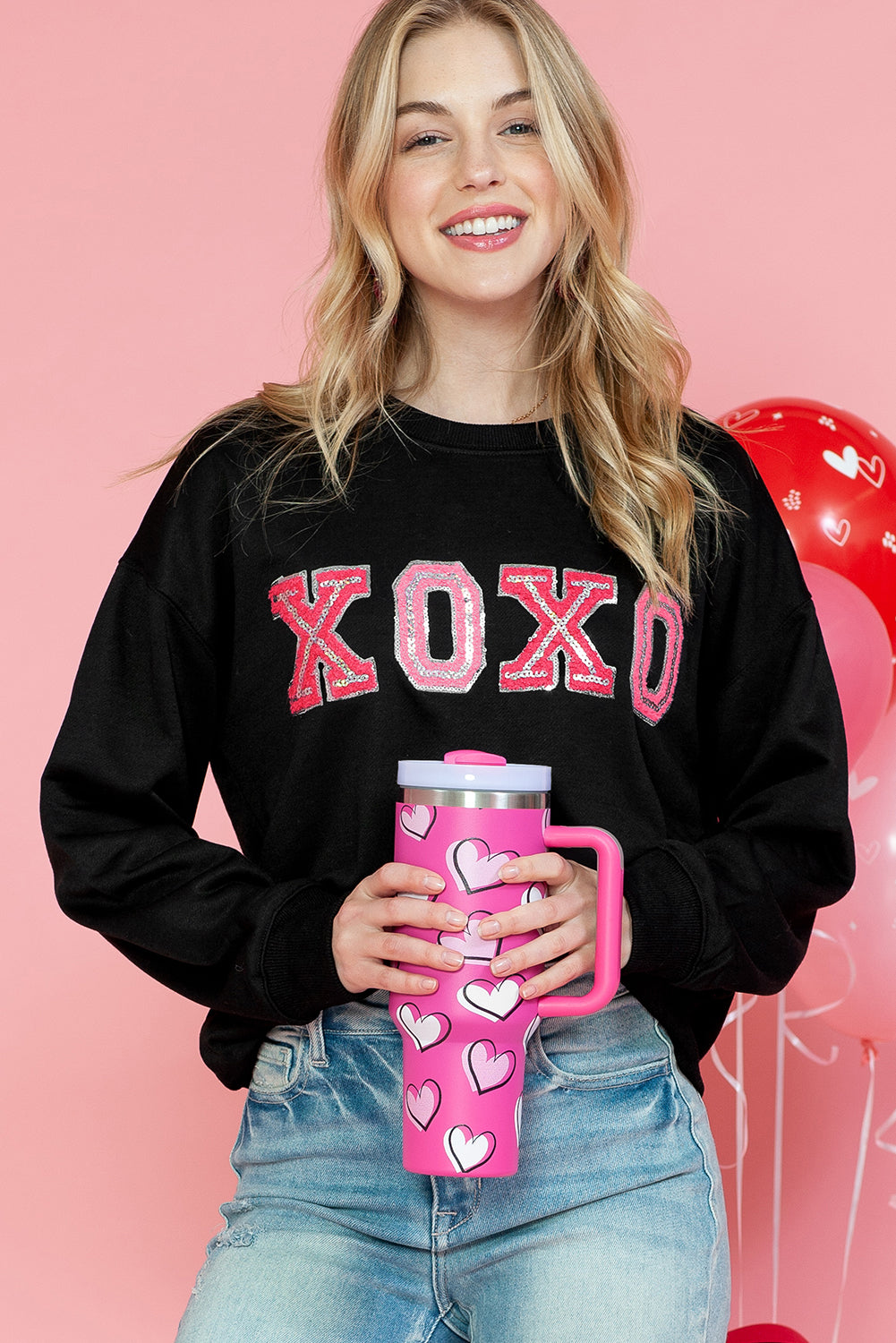 Black XOXO Sweatshirt