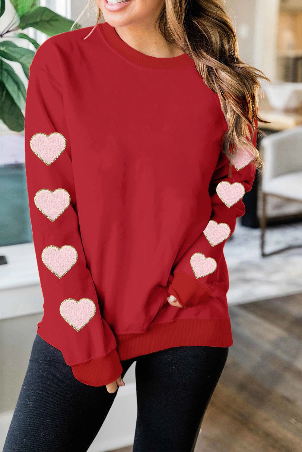 Heart Sleeved Sweatshirt