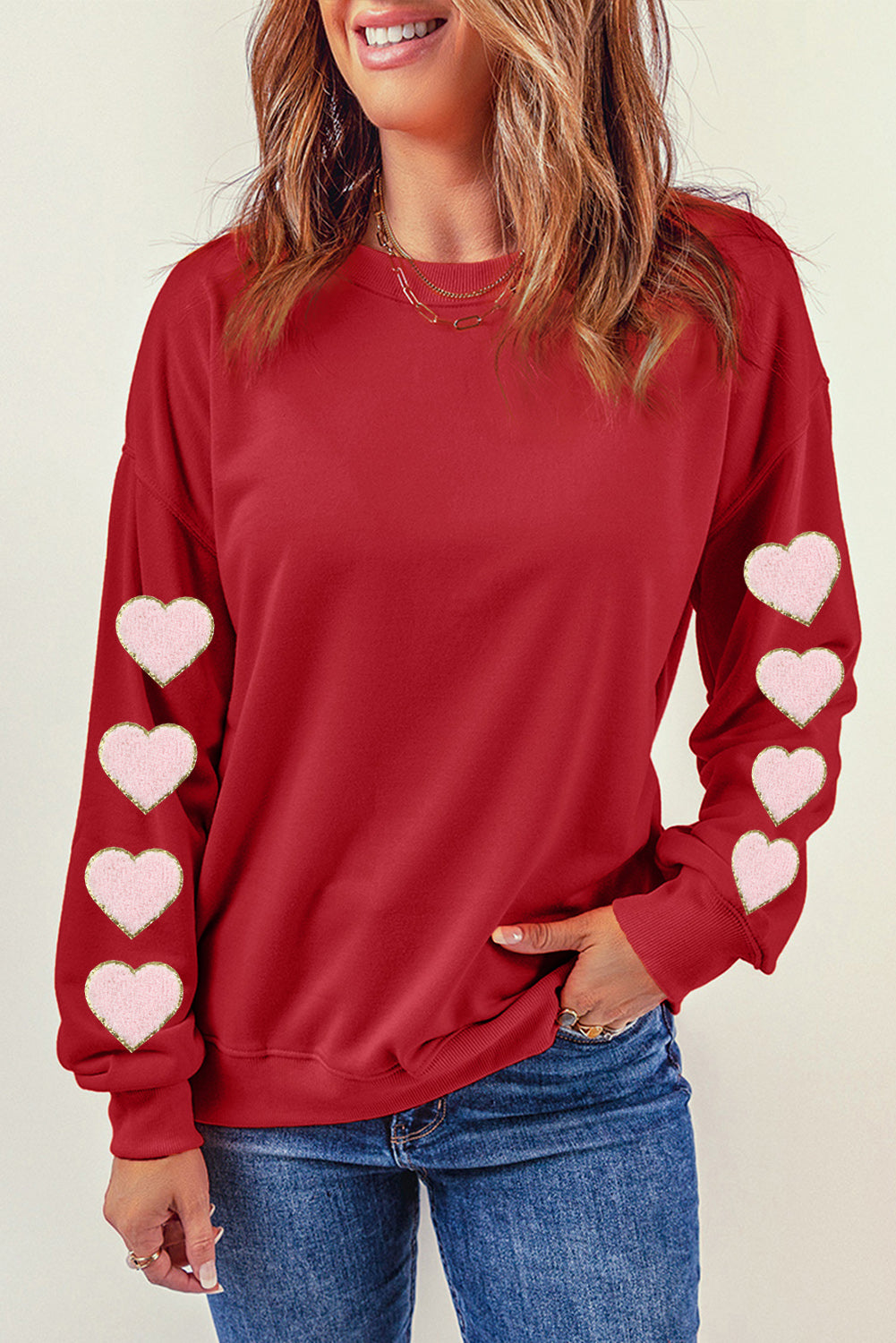 Heart Sleeved Sweatshirt