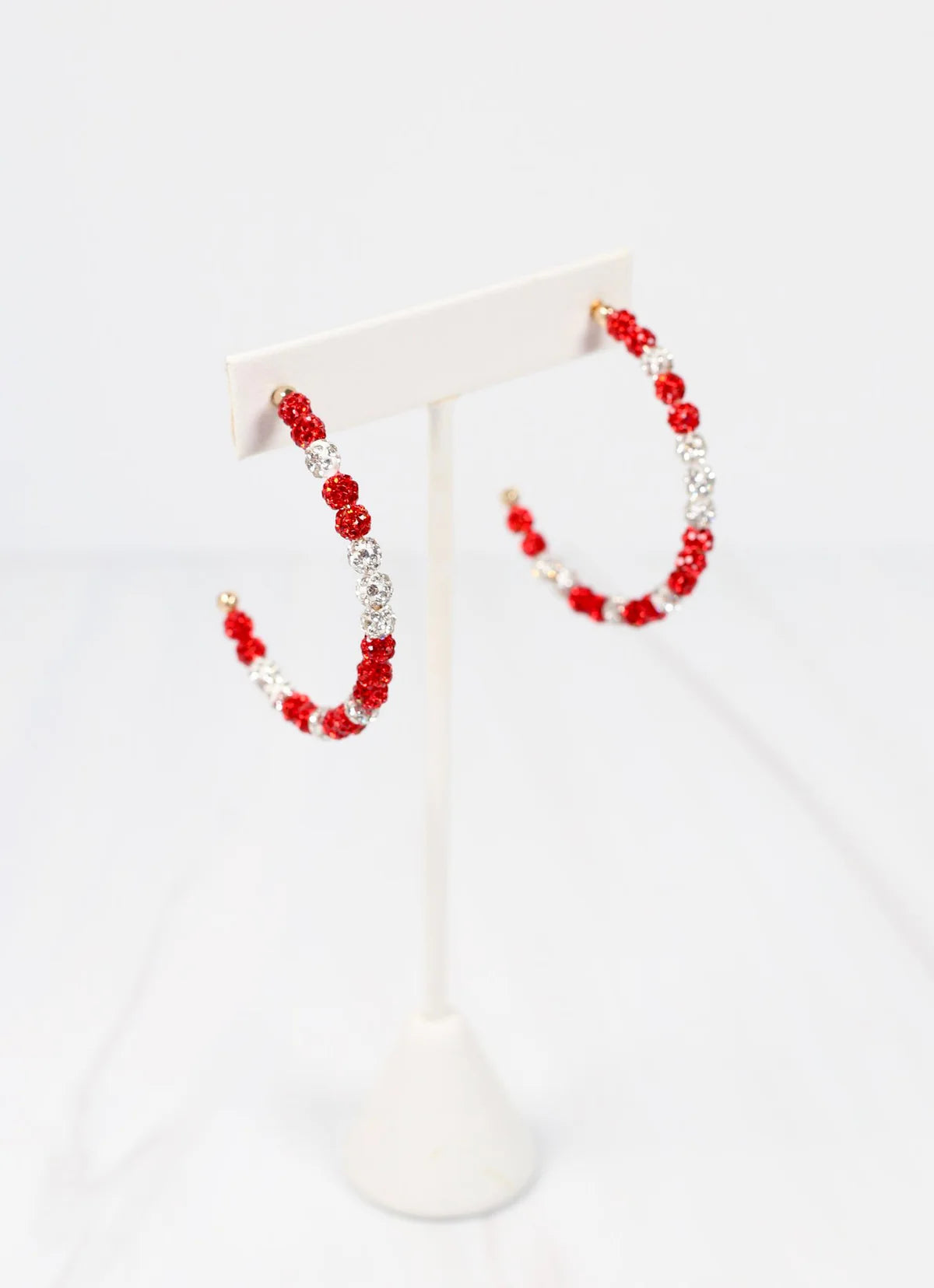 Pave Hoop Earring