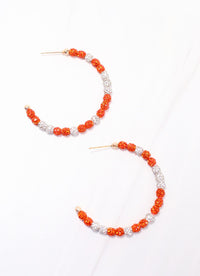 Pave Hoop Earring