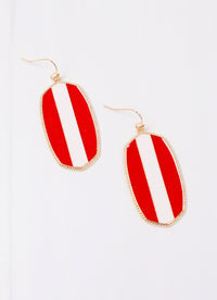 Striped Drop Earring