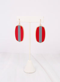 Striped Drop Earring