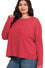 Zenana Ribbed Dolman Sweater