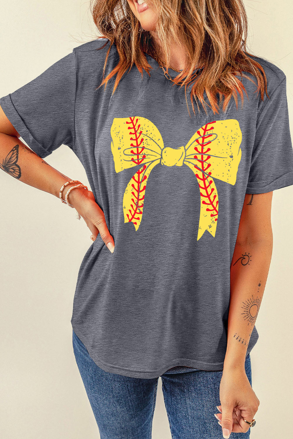 Softball Bowknot Tee