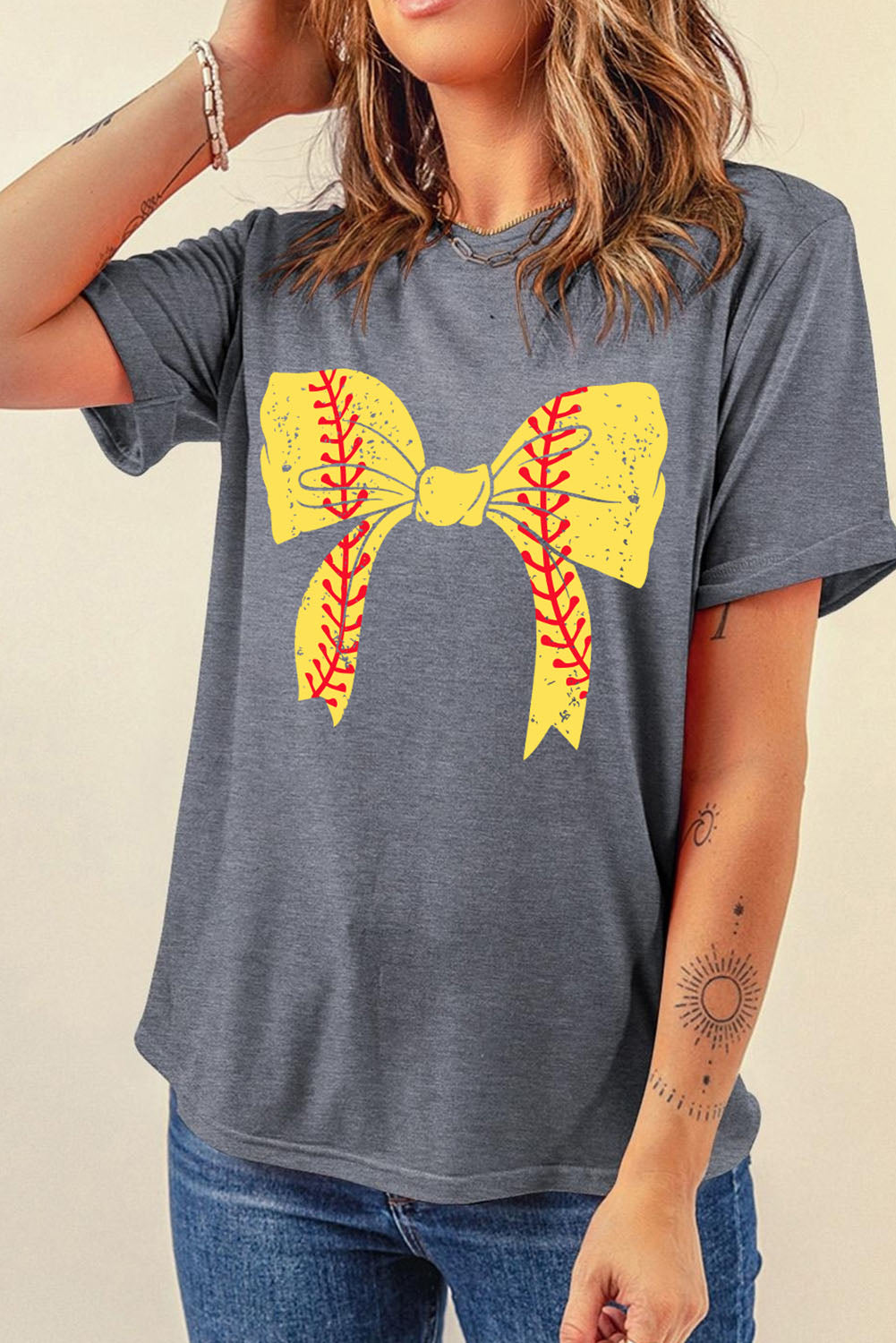 Softball Bowknot Tee