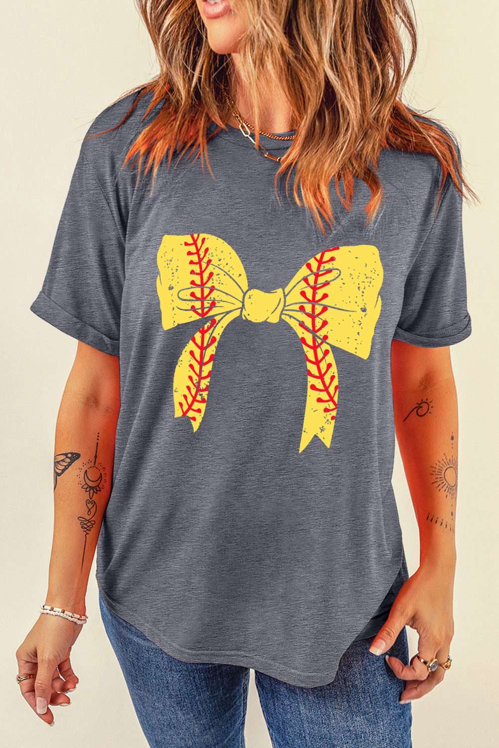 Softball Bowknot Tee