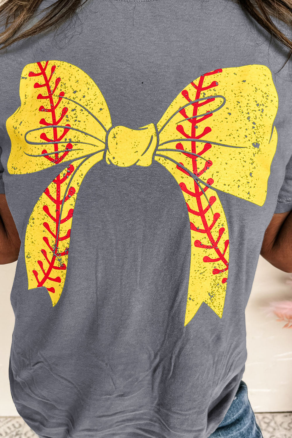 Softball Bowknot Tee