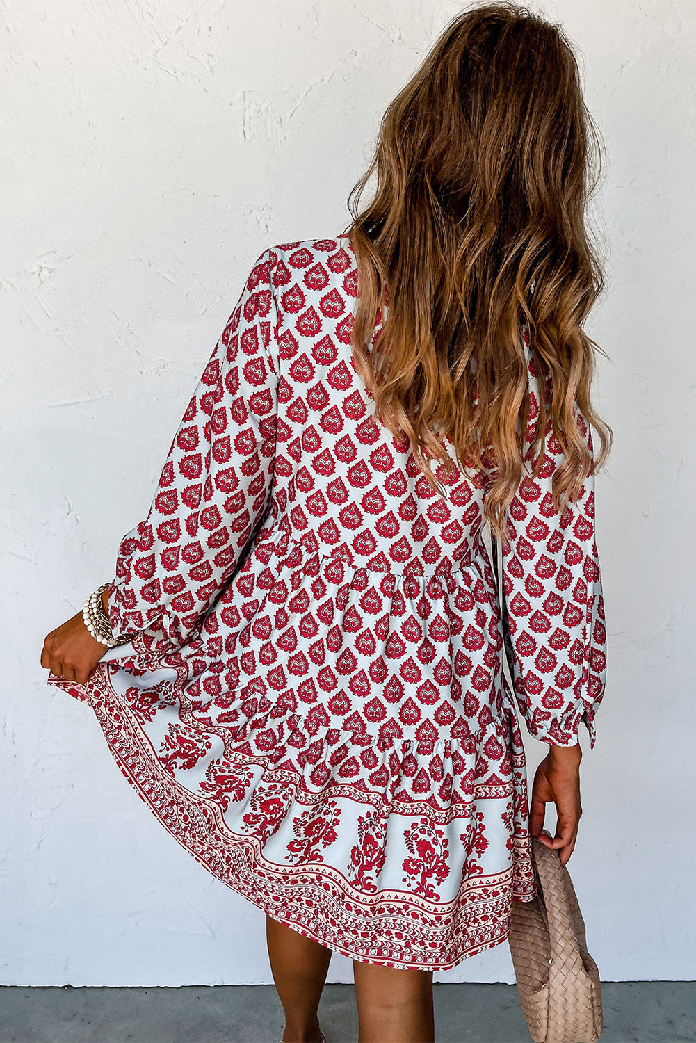 Boho Tassel Mini Dress