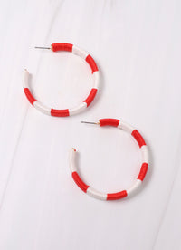 Thread Wrapped Hoop Earring