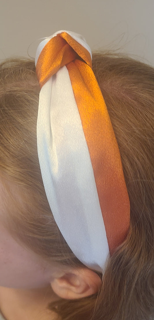 Orange/White Headband