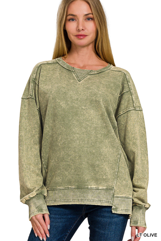 Zenana French Terry Pullover